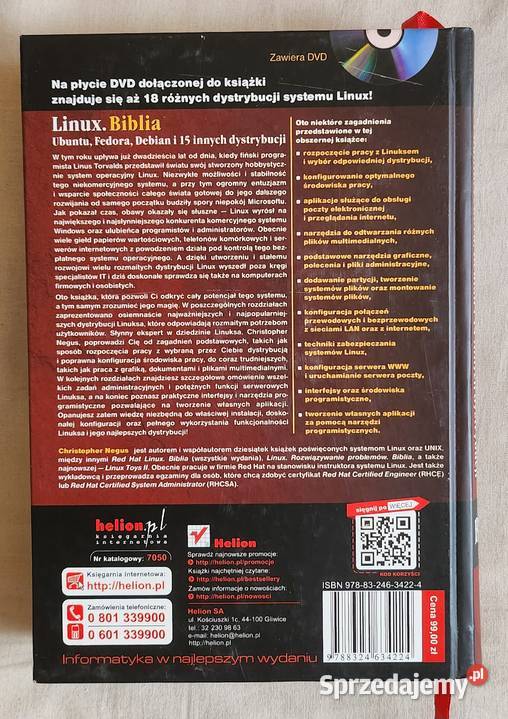 Linux Christopher Negus brak płyty Warszawa sprzedam