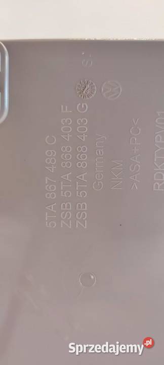 VW TIGUAN ALLSPACE SCHOWEK LAMPKA PODSUFITKI