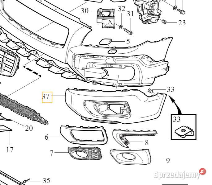VOLVO XC70 oryginalny lewy naroznik kratka dolnośląskie
