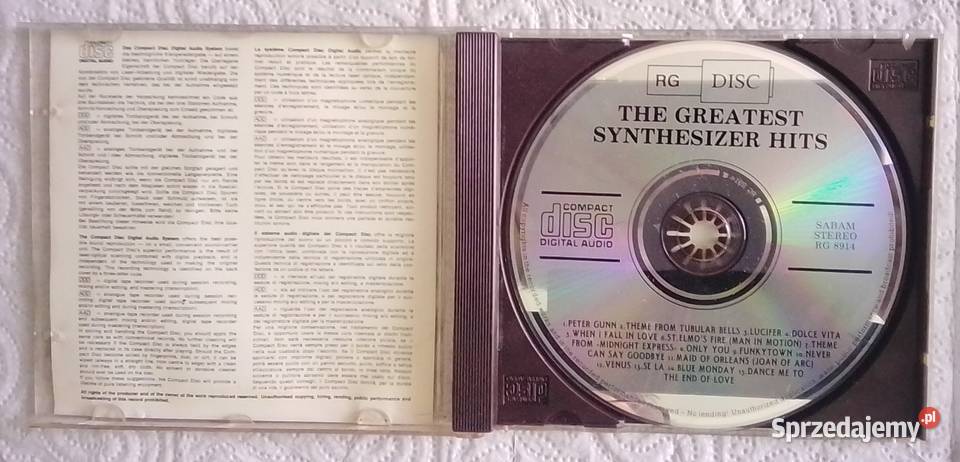 The Greatest Synthesizer Hits płyta cd pomorskie sprzedam
