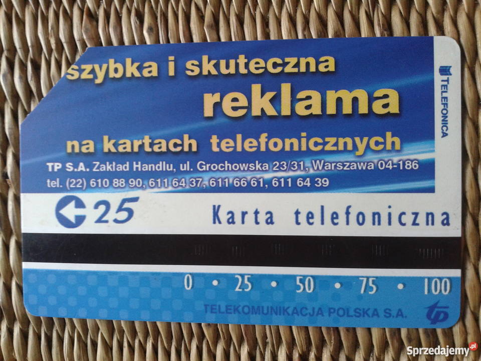 REKLAMA NA KARTACH TELEFONICZNYCH