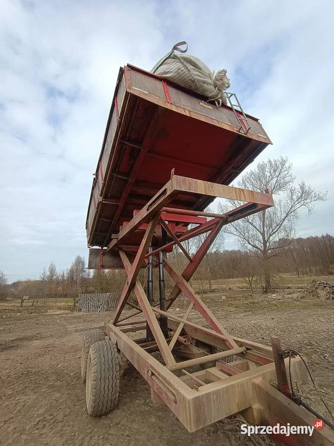 Przyczepa tandem wysokiego składowania nożycowa nieuszkodzony łódzkie Sieradz