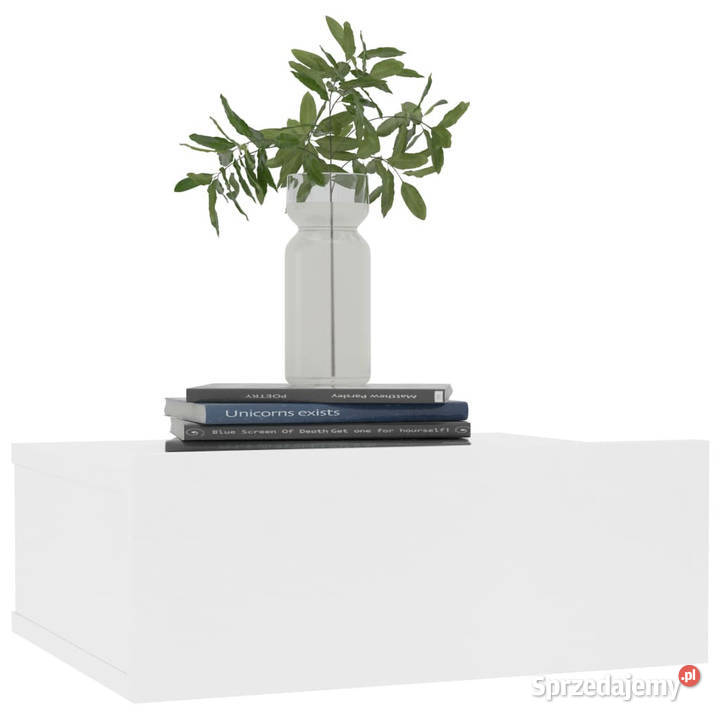 Wisząca szafka nocna biała 40x30x15 materiał sprzedam