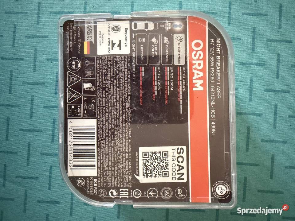 Osram H7 NIGHT BREAKER LASER 150 Duo Box Wrocław