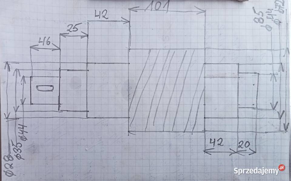 Wałek do mieszałki XUN nowy Łódź
