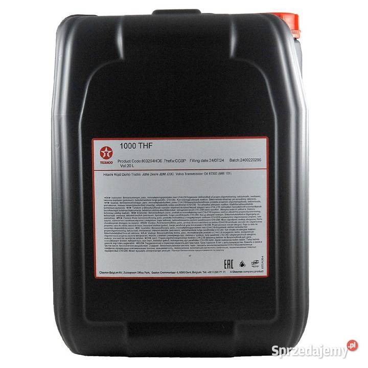 Olej hydrauliczny Texaco 1000 THF 20L podkarpackie Tajęcina