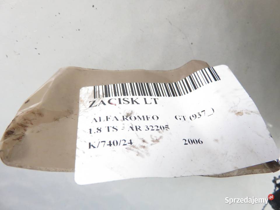 ZACISK LEWY TYŁ ALFA ROMEO GT 937 18 TS AR 32205 Układ hamulcowy