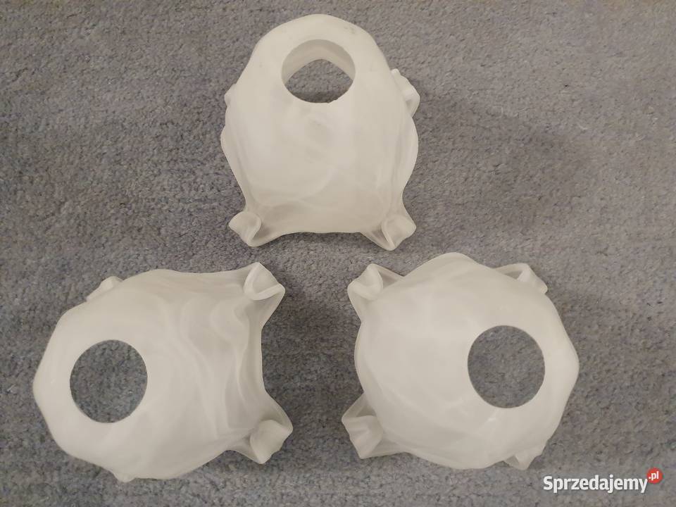Szklany klosz do lampy abażur klosze x 3 stan Piaseczno sprzedam
