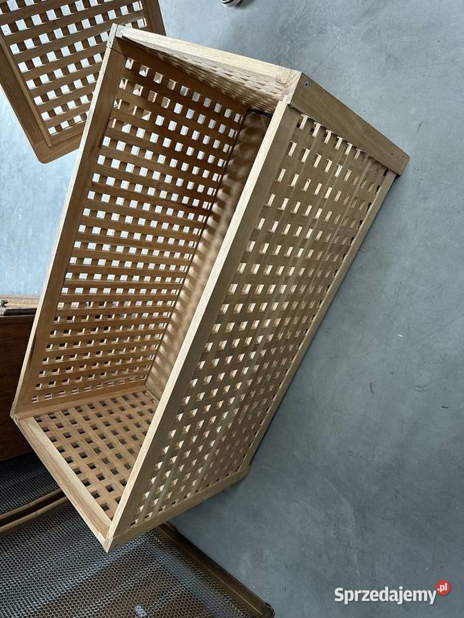 Drewniana skrzynia stolik Sławoszewek