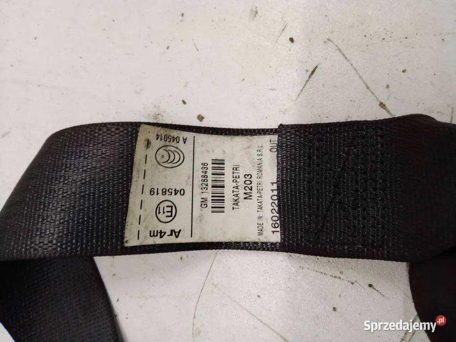OPEL INSIGNIA Pas bezpieczeństwa tył lewy prawy Bydgoszcz