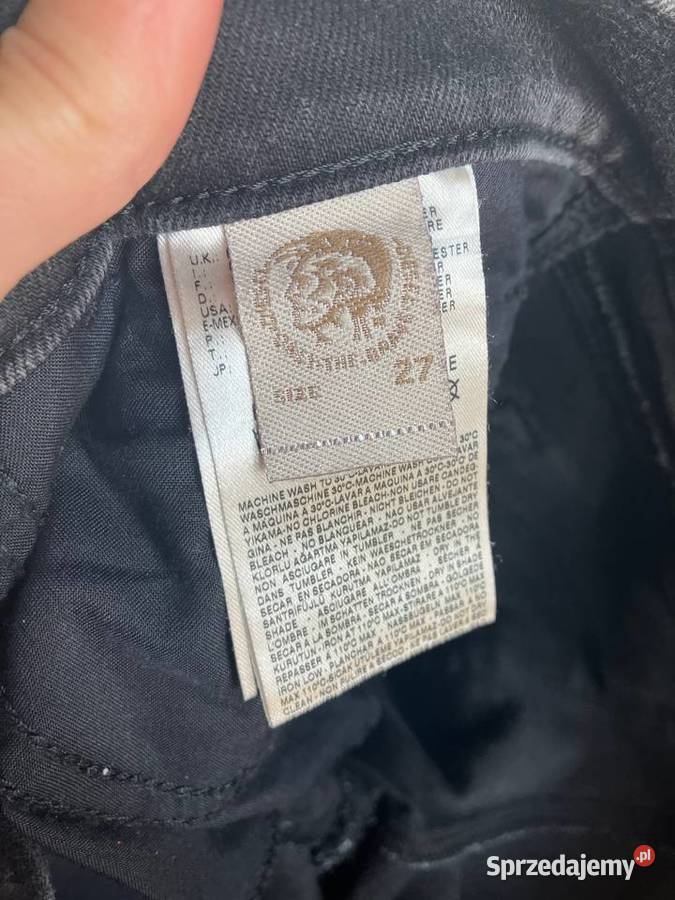 Jeansy damskie Diesel Livy grafit ultra low Diesel