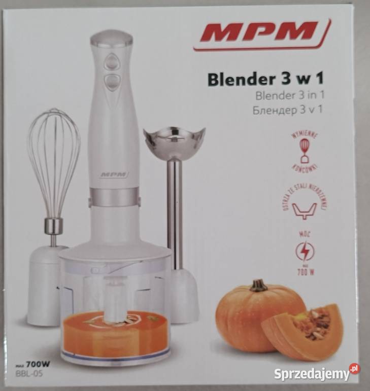 MPM BBL04 blender 3 w 1 700 W NOWY Ełk
