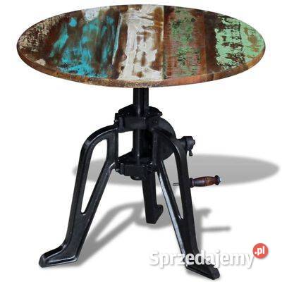 vidaXL Stolik boczny drewno odzyskane i żelazo Warszawa