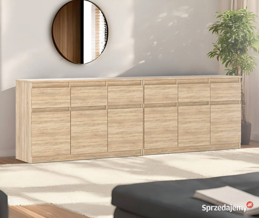 Komoda 240 Szafka 6 Szuflad Drewniana Klasyczna sprzedam