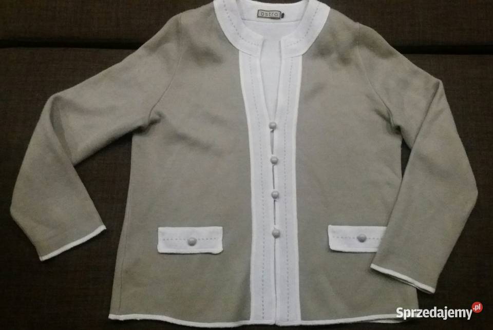 Elegancki rozpinany sweter rozmiar 44 sprzedam
