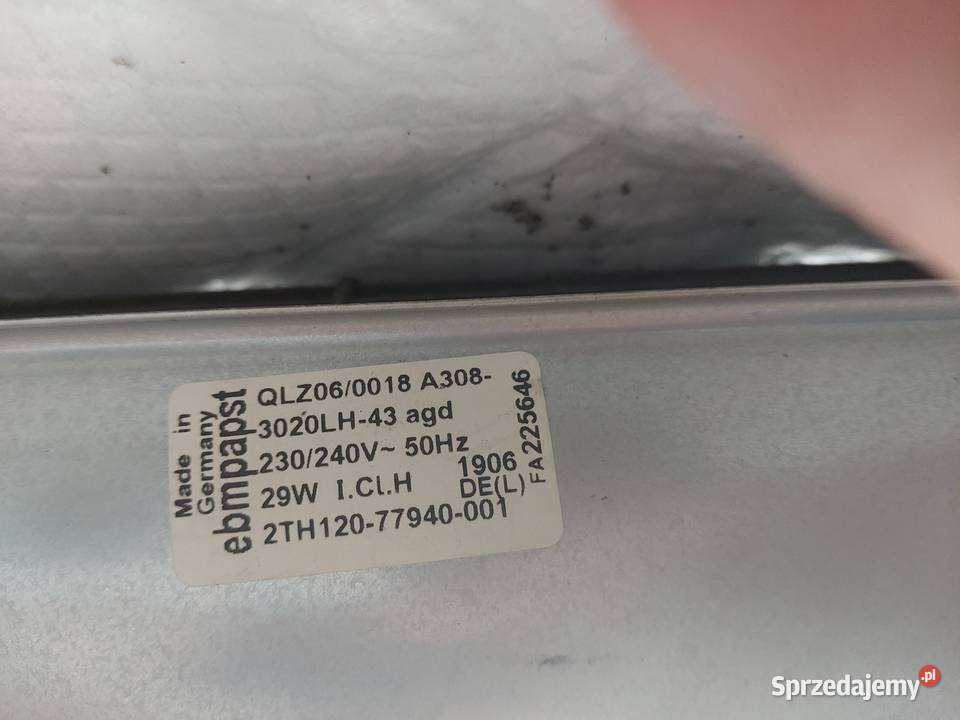 Wentylator turbinowy promieniowy poprzeczny Elektronika Katowice