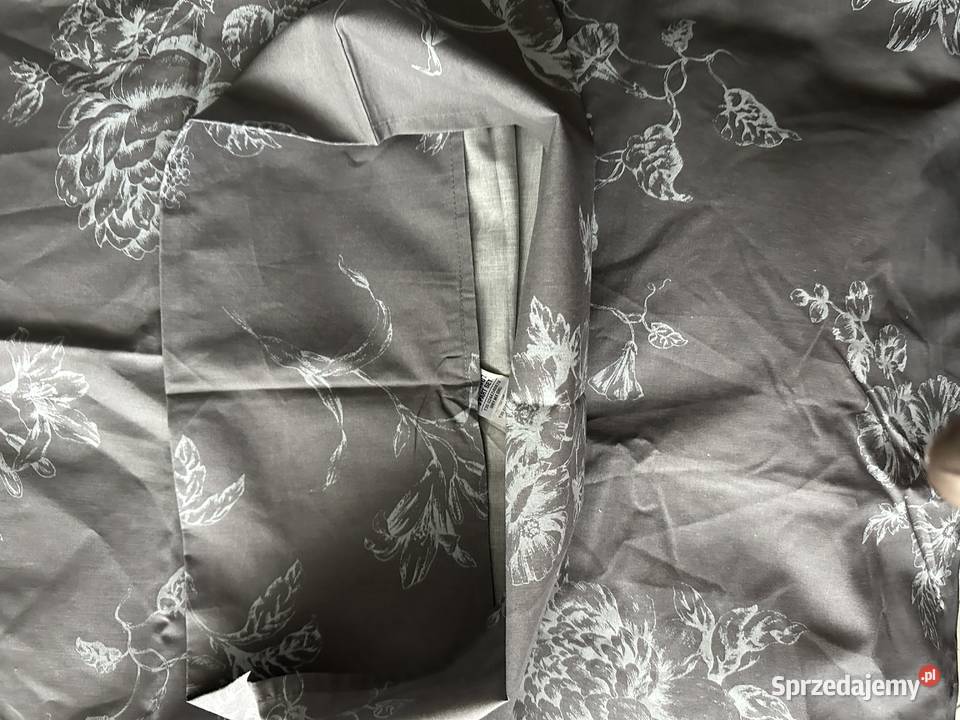 Komplet pościeli 200x200 100 bawełny MS szary łódzkie