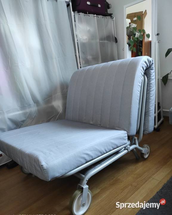 Fotel rozkładany łóżko pojedyncze Ikea Fotele i kanapy śląskie Czechowice-Dziedzice