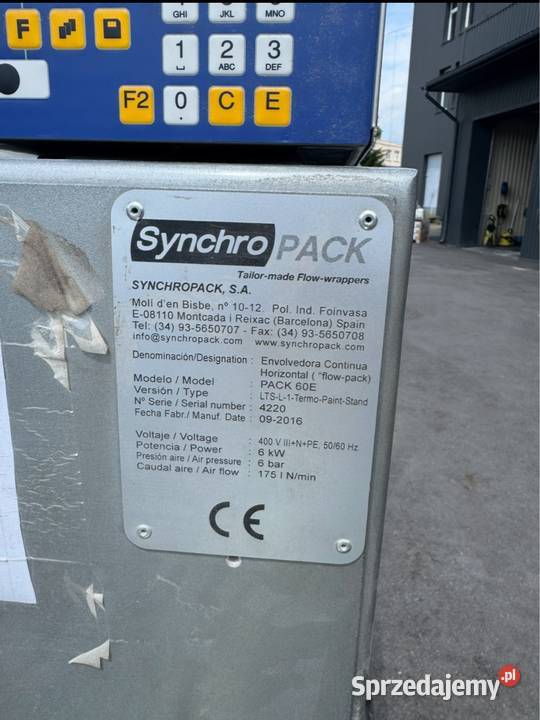 Maszyna do pakowania Synchropack Produkcja Suwałki