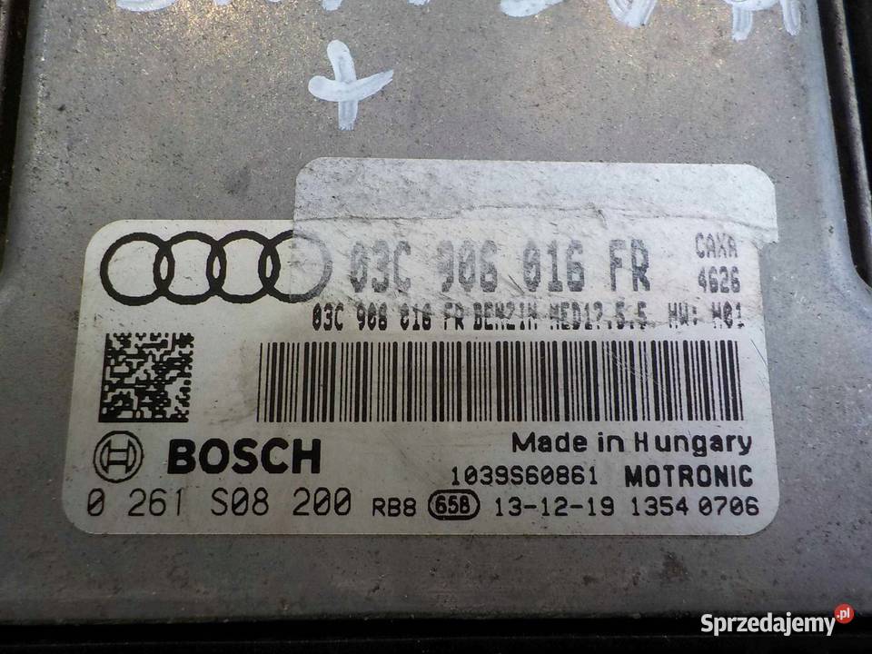 AUDI A1 8X 14 TFSI sterownik silnika 03C906016FR mazowieckie Suków