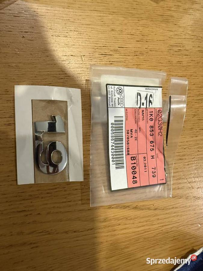 Napis emblemat Vw Passat oryginał nowy 1K0 853 podkarpackie Kolbuszowa Dolna
