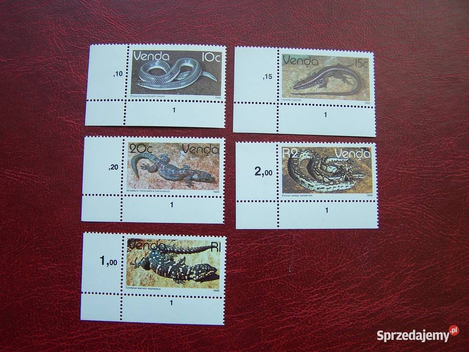 Venda 1986 MNH Mi 12036 Fauna Gady