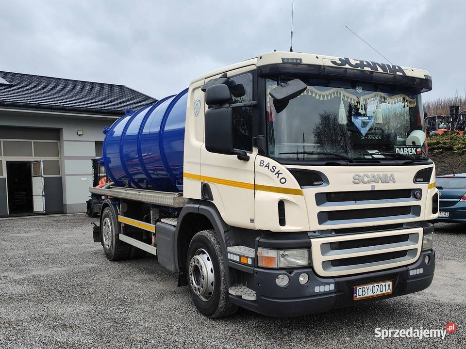 Asenizacyjny Scania Beczka 12 Rozstaw 38m świętokrzyskie Sandomierz