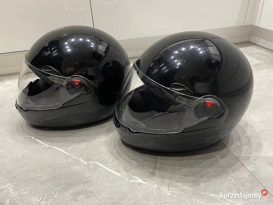 Kaski Motocyklowe 2 sztuki czarne Inowrocław sprzedam