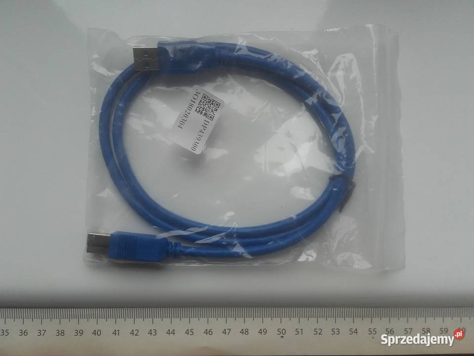 Kabel USB30 AB 100 kolor niebieski NOWY kujawsko-pomorskie Bydgoszcz