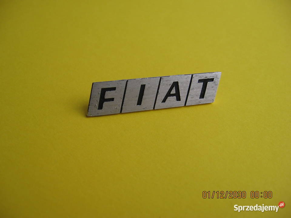Fiat 132 napis FIAT 1978r na kierownicę przycisk Przemyśl