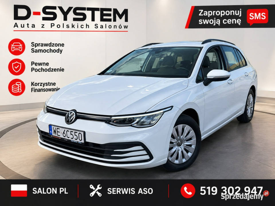 Volkswagen Golf 2022 Salon Polska 1Właściciel biały Białystok