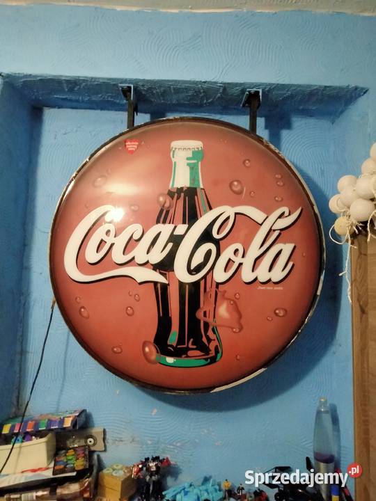 Neon coca cola sprawny lata 90