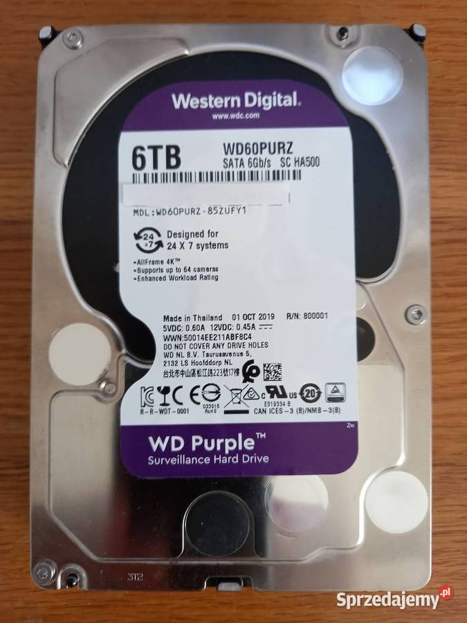 Dysk 6TB uszkodzony