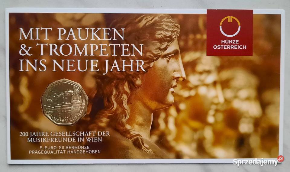 Moneta 5 Euro Austria Ag 2012 I Gliwice