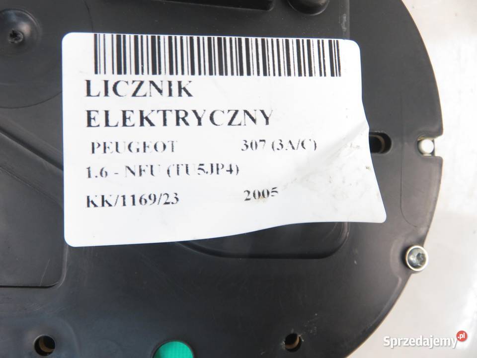 LICZNIK PEUGEOT 307 16 P9654485080 sprzedam