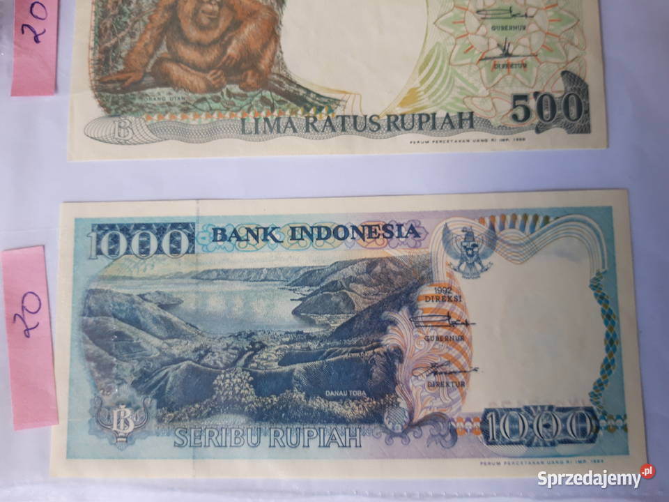 Banknot kolekcjonerski Indonezja Litwa śląskie sprzedam