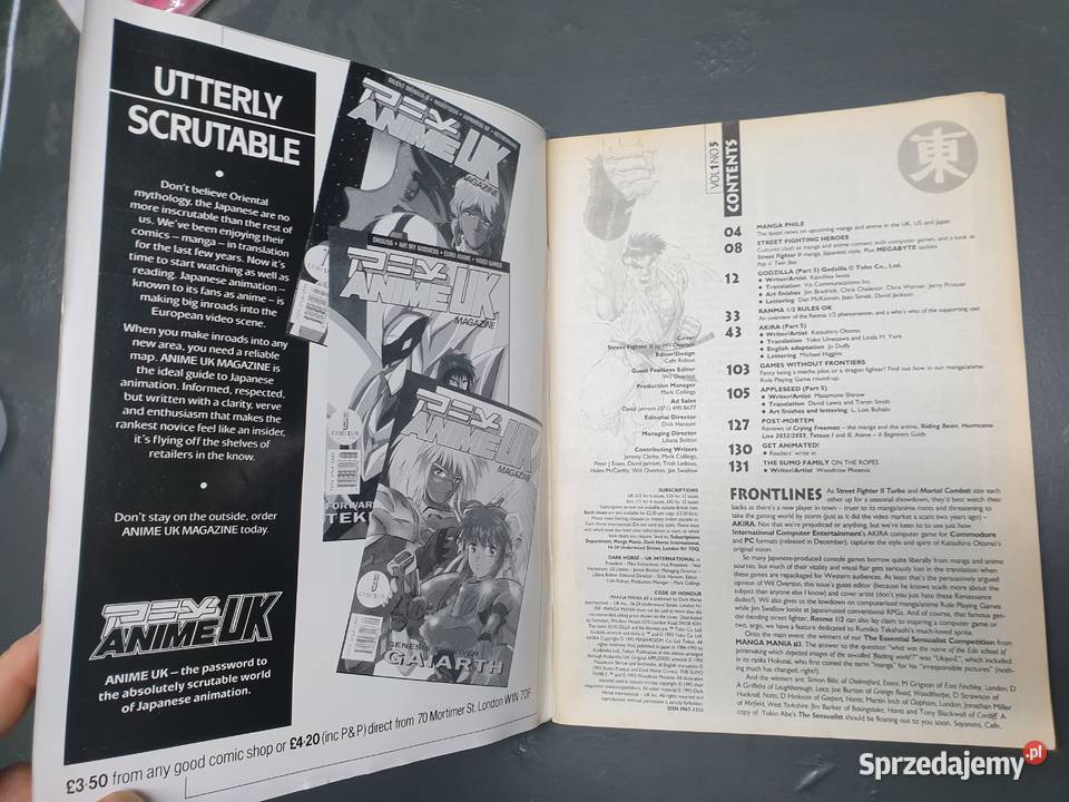 Manga Mania Magazyn komiksowy 1993 Akira Poster Komiksy pomorskie Gdynia