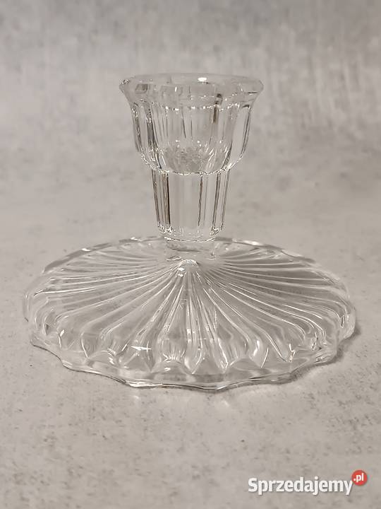 Lead Crystal Kryształowy Świecznik Przezroczysty Porcelana i szkło dolnośląskie Jawor