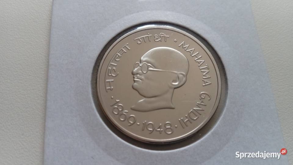 Moneta 1 rupia 1969 r 100 rocznica urodzin Mosina