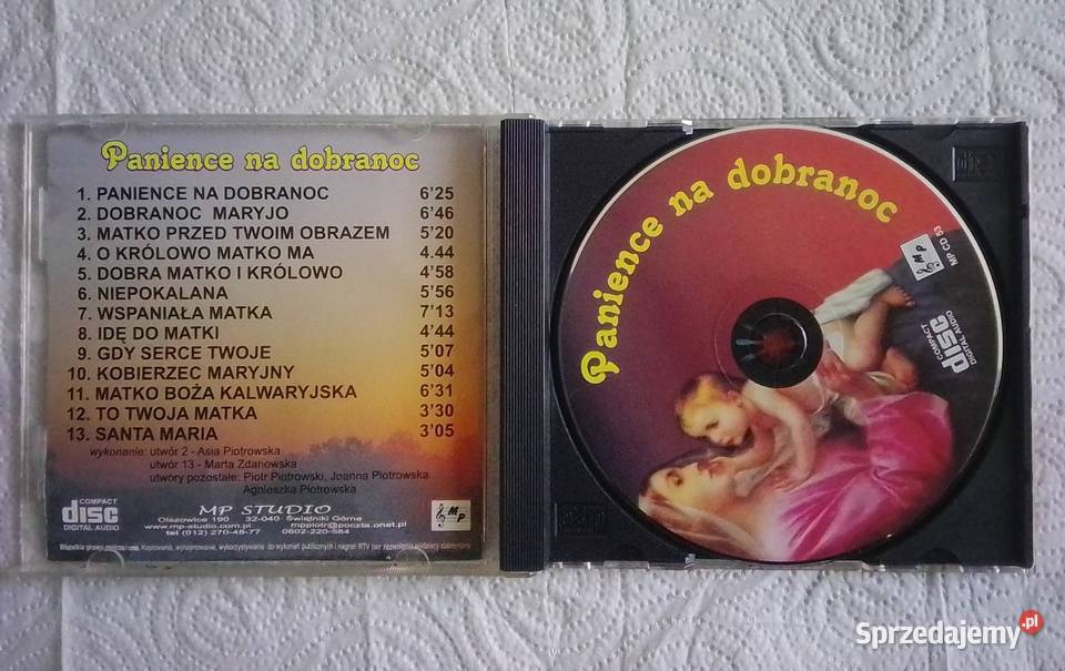 Panience na dobranoc płyta cd