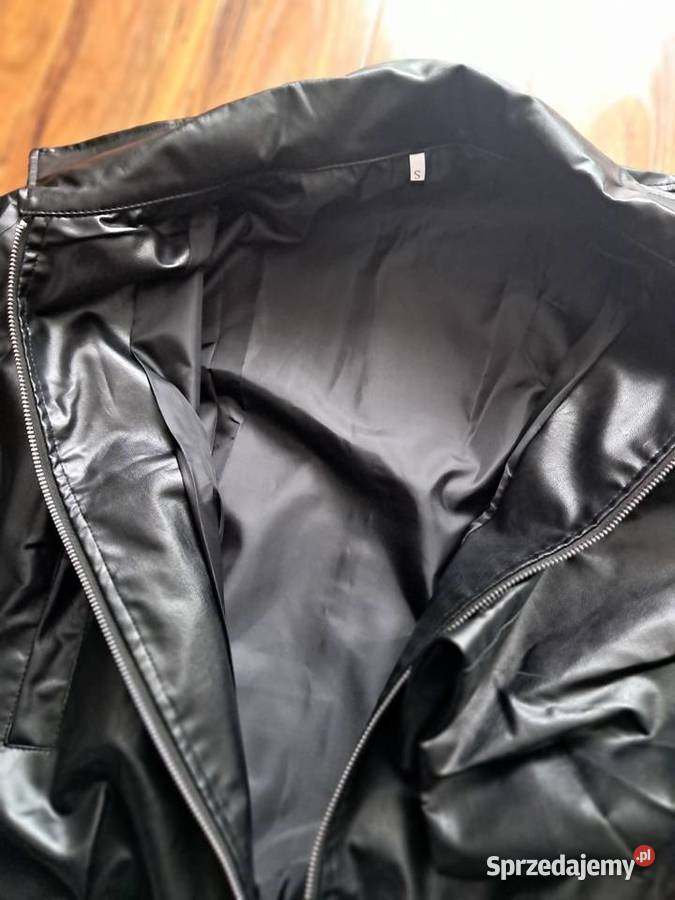 nowa czarna kurtka z ekoskóry rozmiar S brak świętokrzyskie Sandomierz