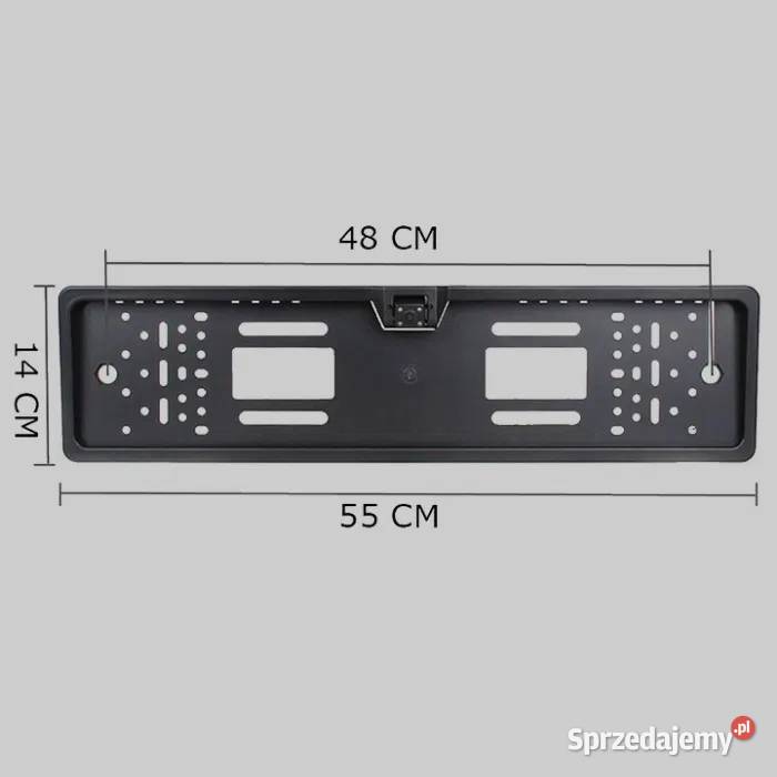 N239 Ramka tablicy rejestracyjnej z kamerą śląskie