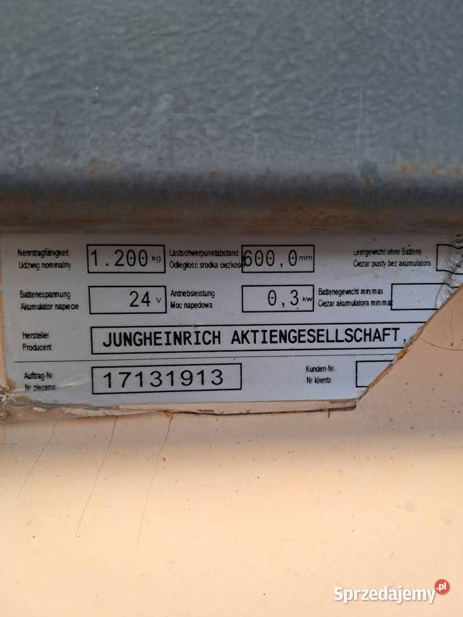 Sprzedam paleciaka elektrycznego Łagów