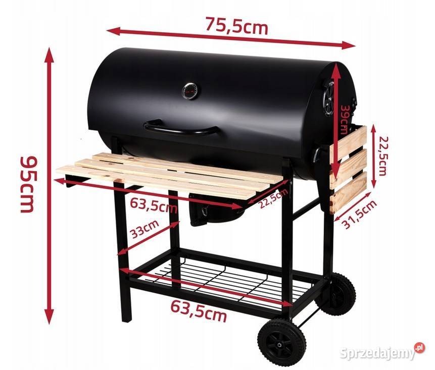 GRILL WĘGLOWY OGRODOWY FartuchPopielnik Now Poznań sprzedam