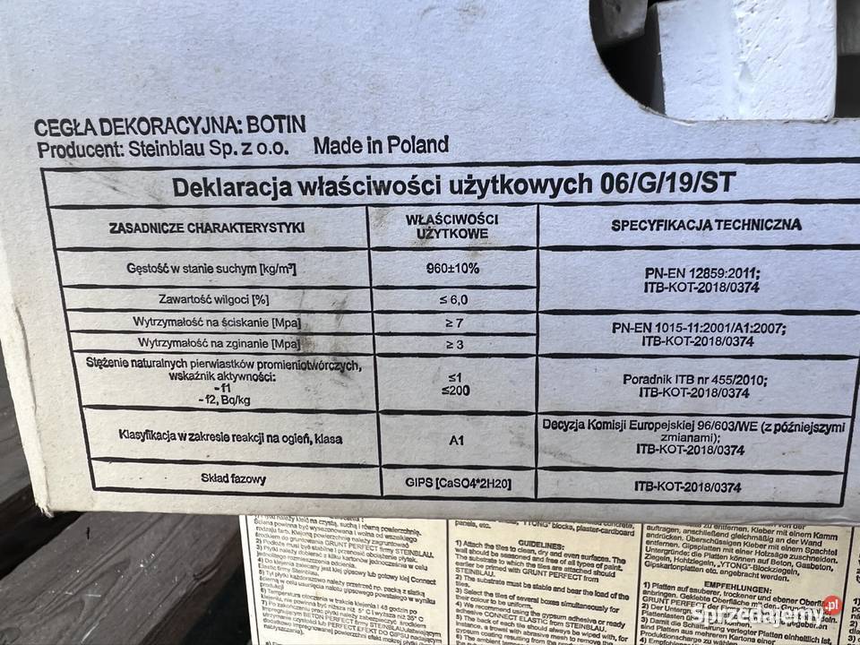 Cegiełki ozdobne dekoracyjne Brzeziny