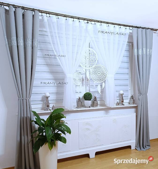 Firany Firanki Ażury Firana Gotowa do salonu Wieliczka sprzedam