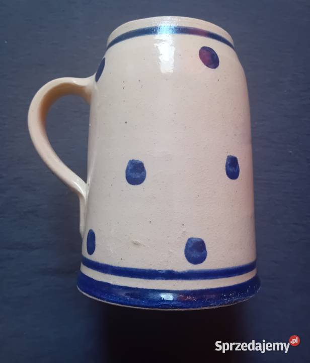 Ceramiczny kufel art deco Gsuffa ręcznie Koźminek