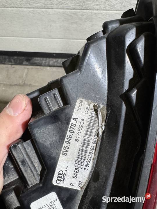 Lampy tył Audi a3 8v sedan lift USA Terespol