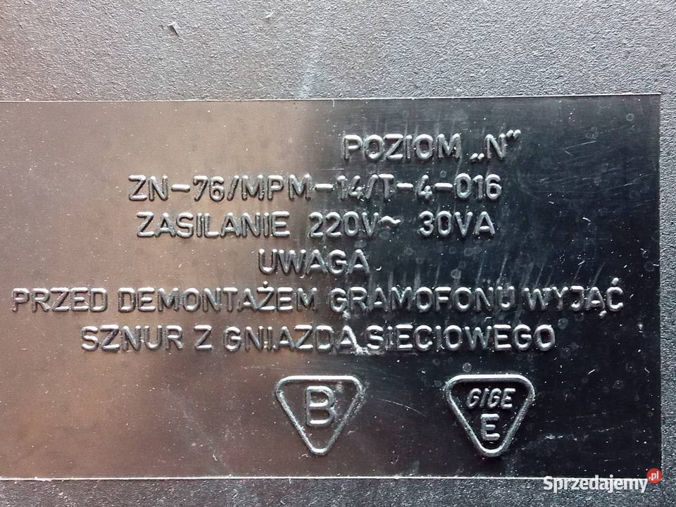 Gramofon Artur Stereo GWS 109 Elektronika mazowieckie Legionowo