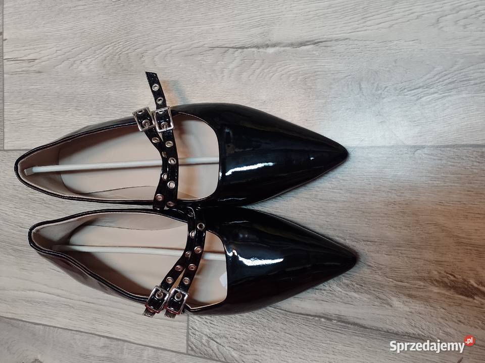 40 Czarne baleriny wieczorowe z zapięciem NOWE Kraków